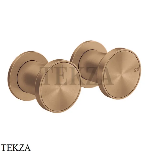Gessi Origini WARM Смеситель для душа 2 потребителя, внешняя часть 66079-726, Warm Bronze Br