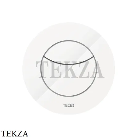 TECE TECEflushpoint Панель смыва 2 клавиши круглая 9240981, белый глянец