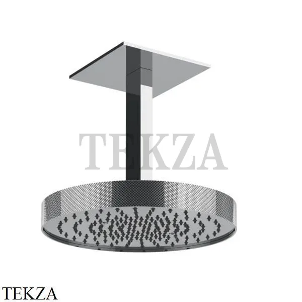 Gessi Inverso Diamantato Верхняя лейка с кронштейном D30 см 63472-031, хром глянец
