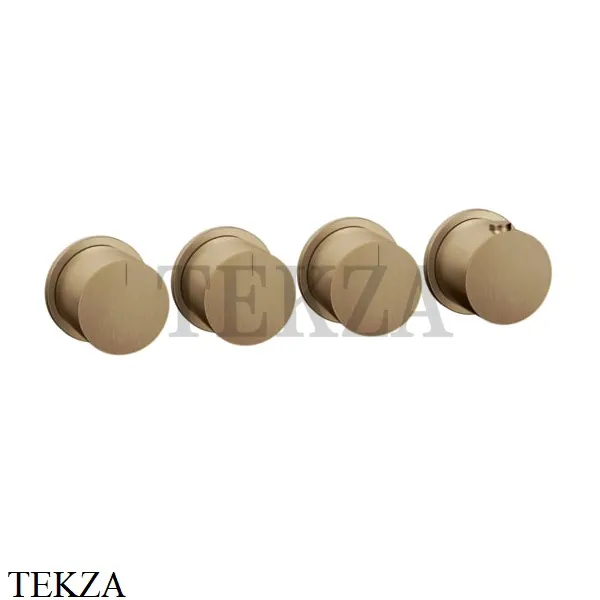 Gessi Habito Bath-shower Термостат на 3 потока, внешняя часть 63436-726, Warm Bronze Br