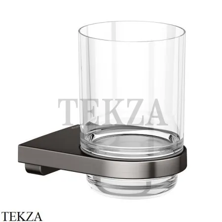 Keuco Collection Moll Стакан подвесной, хрусталь 12750359000, титан чёрный шлифованный
