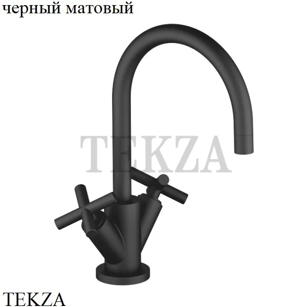 Dornbracht TARA Смеситель для умывальника низкий, с донным клапаном 22513892-33, черный матовый