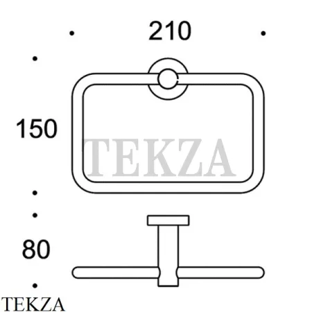 Colombo Plus Полотенцедержатель кольцо W4931.GM, графит шлифованный