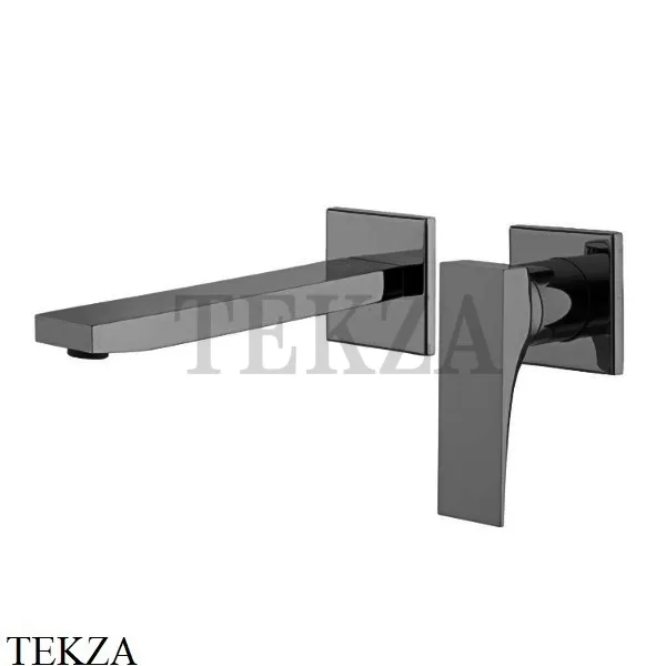 FIMA Carlo Frattini Zeta Смеситель для раковины, с донным клапаном F3971NX8CS, Brushed black chrome