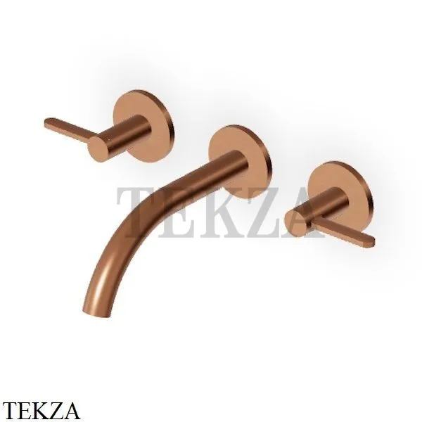 Zucchetti Isy22 Смеситель для раковины 175, внешняя часть ZIS3640.P91, brushed copper PVD
