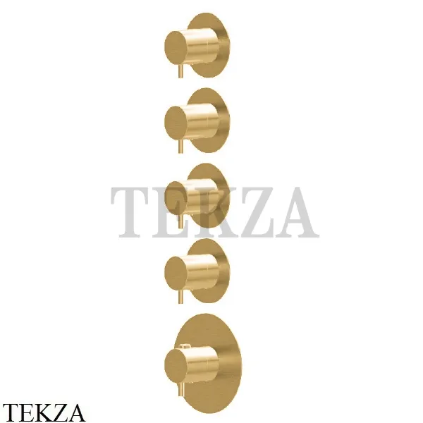 Newform X-Steel 316 Термостат для душа 4 потока, внешняя часть 69861EX.59.097, PVD Brushed gold