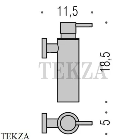 Colombo Plus Дозатор для жидкого мыла W4981.HPS/SS, нержавеющая сталь шлиф