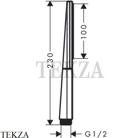 Hansgrohe Rainfinity Ручной душ стержневой 100 1jet 26866000, хром глянец