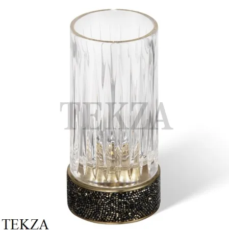 Decor Walther ROCKS Стакан для зубных щеток Swarovski® 0934200, хром-стекло граненое