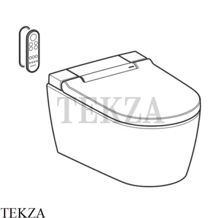 Geberit AquaClean Sela Подвесной унитаз-биде безободковый 146.224.21.1, Хром глянец