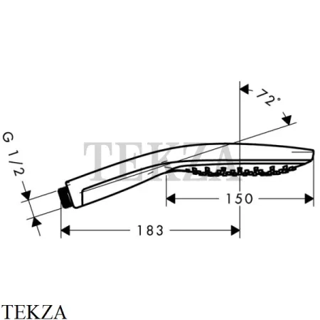 Hansgrohe Raindance Select S 150 Air 3 jet Ручной душ 28587400, хром глянец-белый