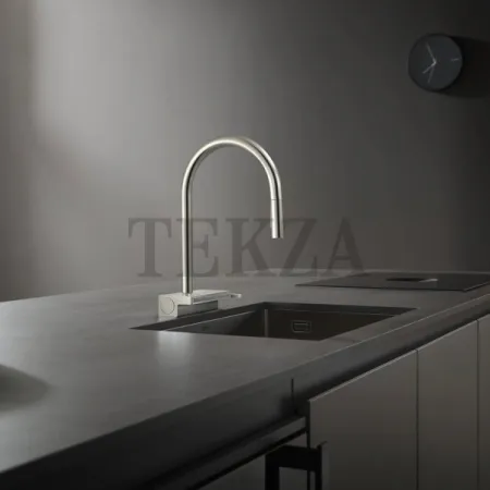 Hansgrohe Aquno Select M81 Смеситель для кухни с выдвижной лейкой 3jet 73831670, черный матовый