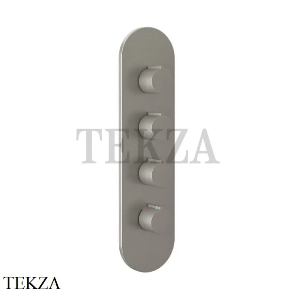 Gessi Ingranaggio-Anello Термостат для душа, 3 потока, внешняя часть 43066-149, Finox Brushed Nickel