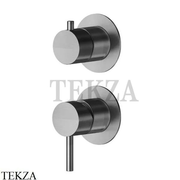Newform X-Steel 316 Смеситель для душа 2 потока, внешняя часть, 69665EX.59.064, PVD Brushed gun metal