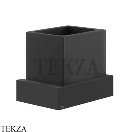 Gessi Rettangolo Стакан для щеток настенный, композит черный 20808-299, Black XL