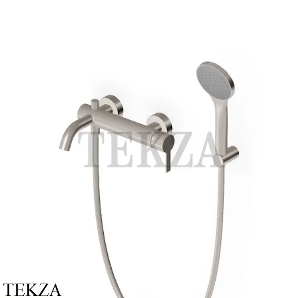 Zucchetti Gill Смеситель для ванны с душевым гарнитуром ZGL139.C3, brushed nickel