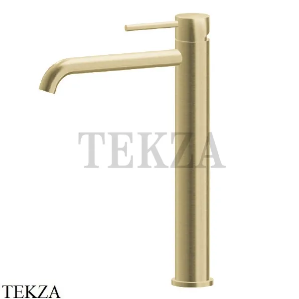 Newform X-Steel 316 Смеситель для раковины высокий, без гарнитура 69615X.59.098, PVD Brushed pale gold