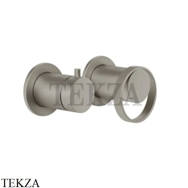 Gessi ANELLO Смеситель для душа с переключателем 2 потока ванна-душ 63380-149, Finox Brushed Nickel