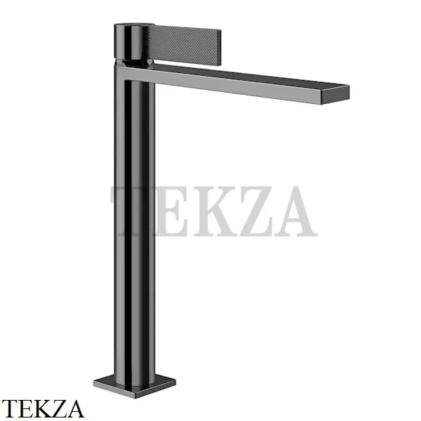 Gessi Inverso Diamantato Смеситель для раковины высокий, с донным клапаном 73653-706, Black Metal