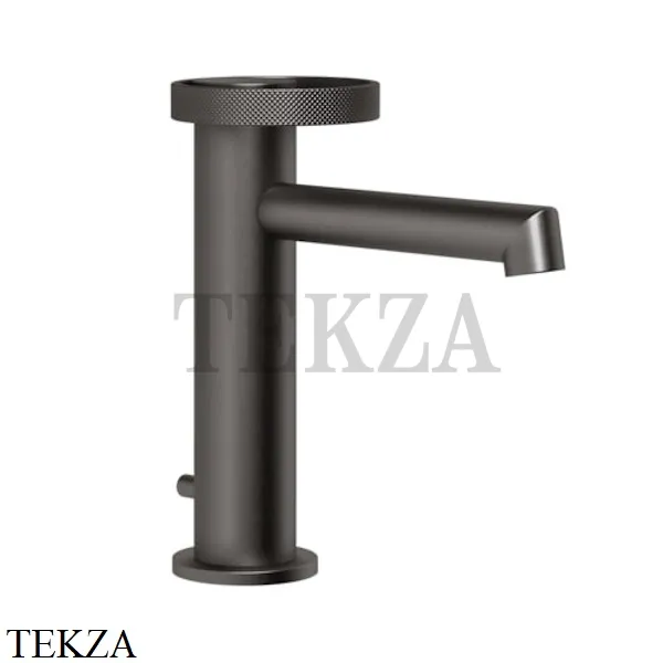 Gessi ANELLO Смеситель для раковины, с донным клапаном 63301-707, Black Metal Brushed