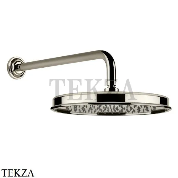 Gessi VENTI20 Верхний душ 300 с настенным креплением 65149-720, Nickel PVD