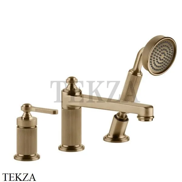 Gessi VENTI20 Смеситель на борт ванны, с гарнитуром 65037-726, Warm Bronze Br