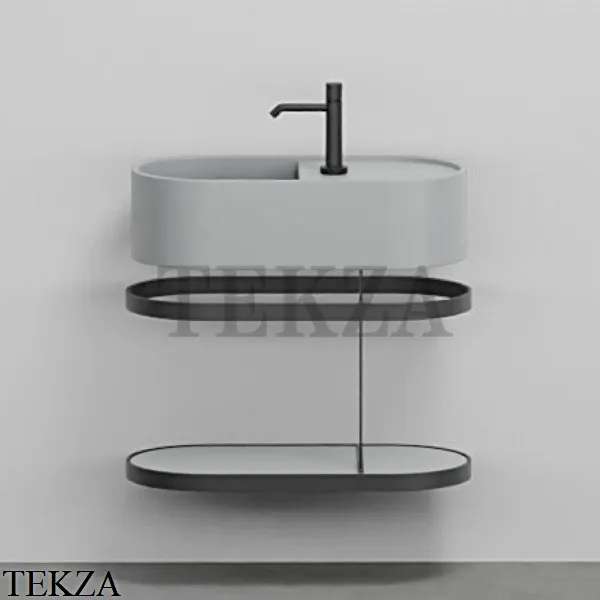 Cielo Les Petites Ovale 60 Консоль с раковиной LPLAO60, керамическая полка, Brina