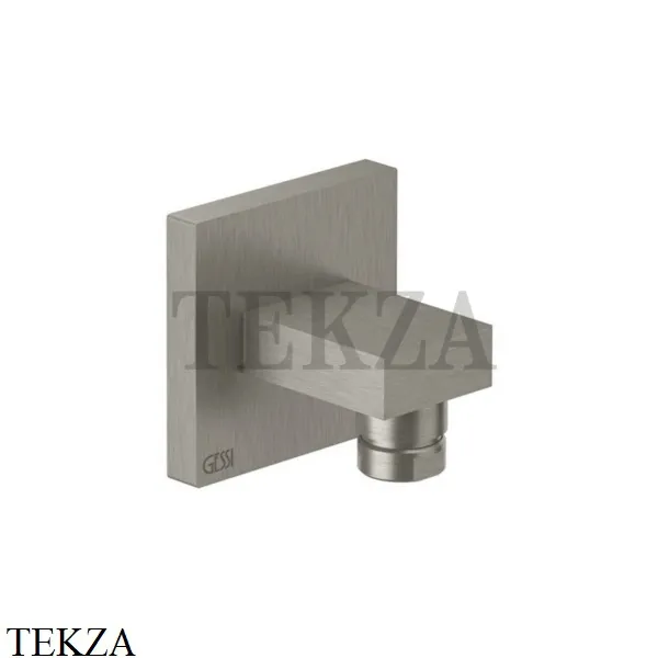 Gessi Rettangolo shower Шланговое подсоединение 20169-149, Finox Brushed Nickel