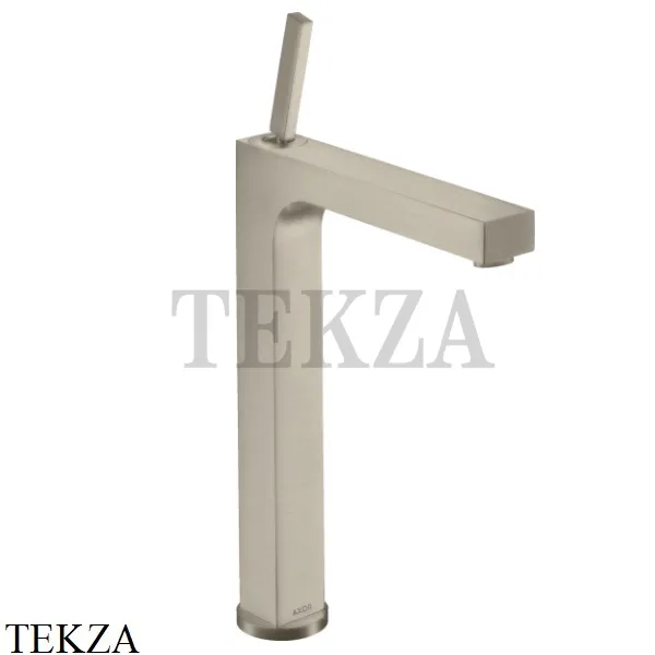 Axor Citterio Смеситель для раковины высокий 280, с донным клапаном 39020820, Brushed Nickel
