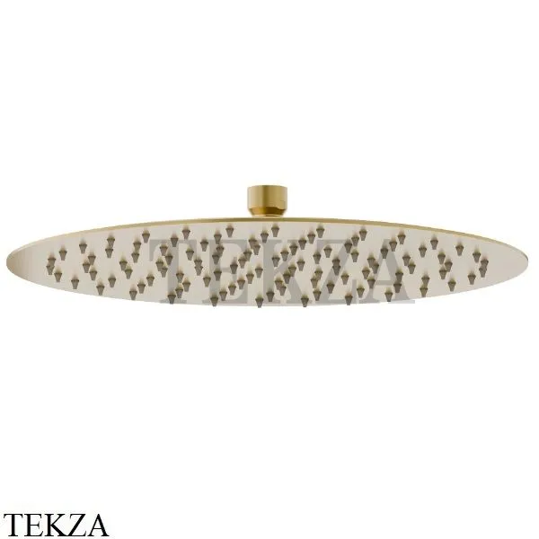 Newform Верхняя душевая лейка D300 сталь 29393X.59.097, PVD Brushed gold