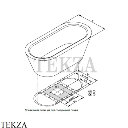 BETTE BetteStarlet Oval Silhouette Ванна овальная с цельнолитой панелью 2680-000CFXXK, сталь, антишум, белый глянец