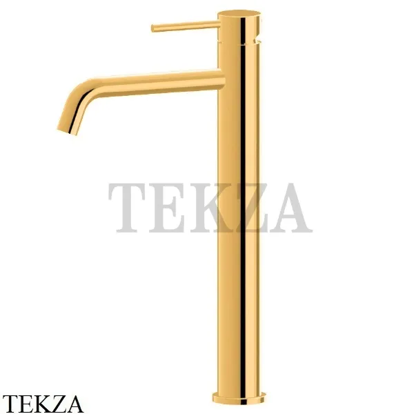 Newform XT Смеситель для раковины высокий, без гарнитура 4205.61.020, PVD Glossy gold