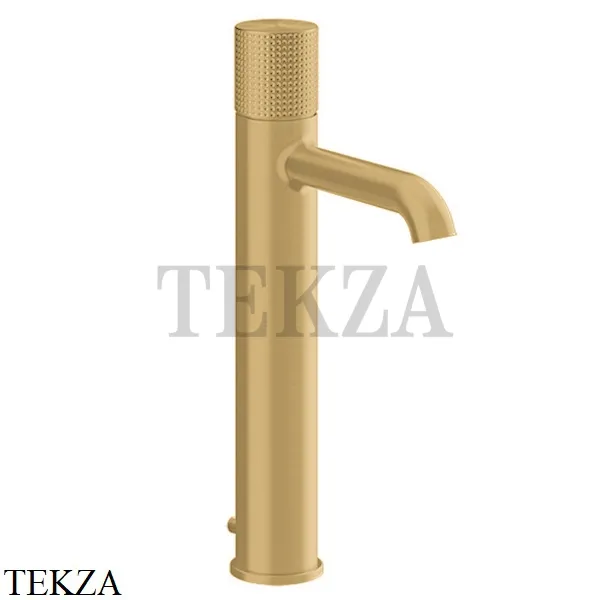 Gessi Habito CESELLO Смеситель для раковины высокий, с донным клапаном 70403-727, Brushed Brass