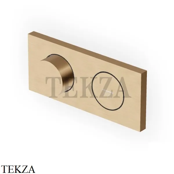 Zucchetti Hoop Термостат для душа на 1 поток, внешняя часть ZHO781.P31, brushed british gold PVD