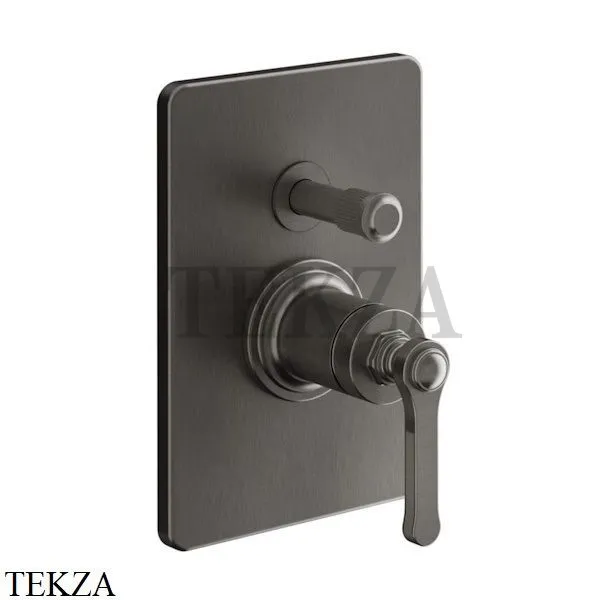 Gessi VENTI20 Смеситель для душа, 2 поток, внешняя часть 65079-707, Black Metal Brushed