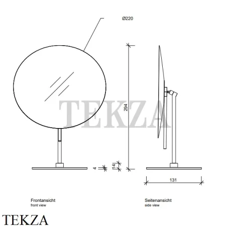 Decor Walther Round SPT 71 Косметическое зеркало, 5х увеличение, хром