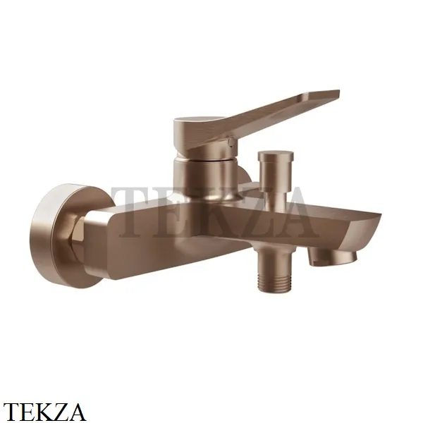 Gessi RILIEVO Смеситель для ванны с переключателем 59013-708, Copper Brushed