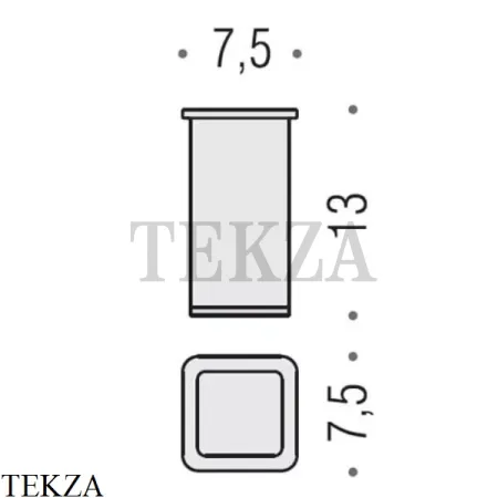 Colombo Lulu Стакан настольный, стекло матовое B6241.CR, хром глянец