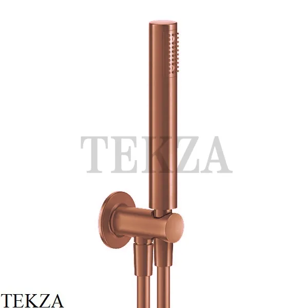 Gessi INCISO SHOWER Душевой комплект с держателем 58123-708, Copper Brushed