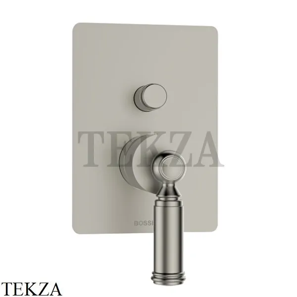 Bossini LIBERTY Смеситель для душа, на 2 выхода, внешняя часть Z00066.094, никель Brushed