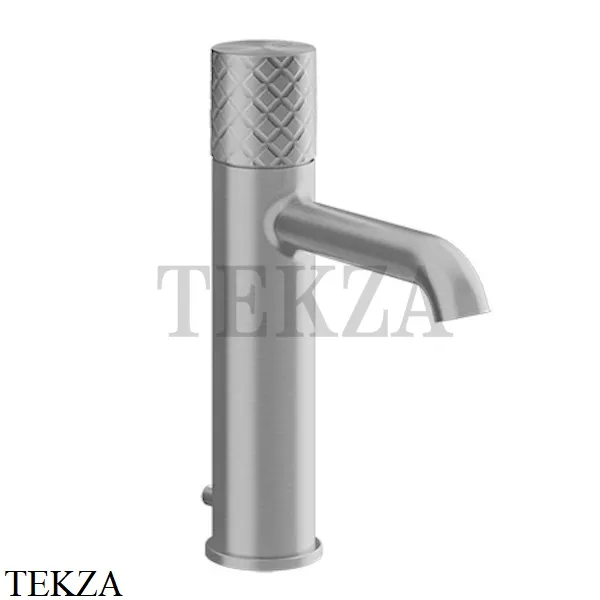 Gessi Habito INTRECCIO Смеситель для раковины средний, с донным клапаном 70105-149, Finox Brushed Nickel