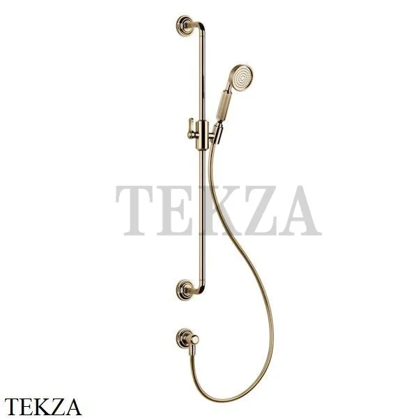 Gessi VENTI20 Штанга в комплекте с душевой лейкой, шланг, вывод 65142-735, Warm Bronze PVD