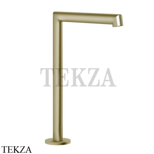 Gessi Ingranaggio-Anello Излив для раковины на столешницу, высокий 63323-727, Brushed Brass