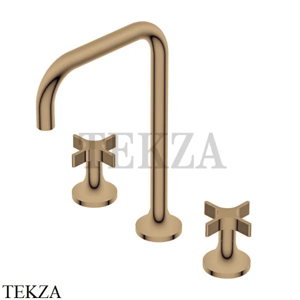 Ritmonio Diametro35 Cross Смеситель для раковины, без гарнитура PR53AE201 BRX, Brushed Bronze