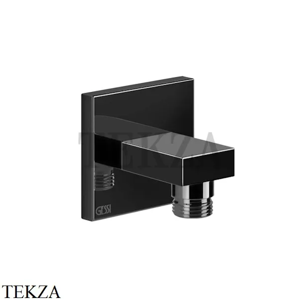 Gessi Rettangolo shower Шланговое подсоединение 20169-706, Black Metal