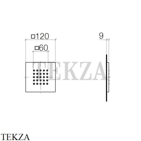 Dornbracht WATER POINTS Боковой душ 36515979-00, хром глянец