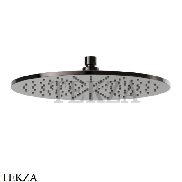 Newform Верхняя круглая лейка D300, без кронштейна 26534.58.063, PVD Gun metal