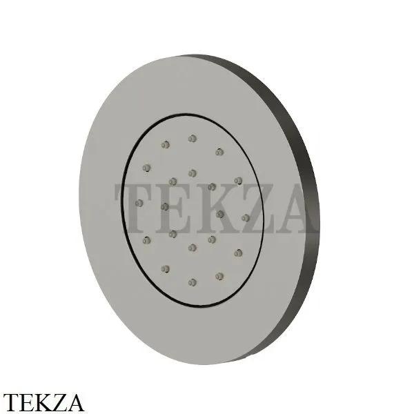 Newform Боковая форсунка круглая, встраиваемая 562E.M0.070, Titanium satin