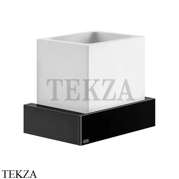 Gessi Rettangolo Стакан для щеток настенный, композит белый 20807-706, Black Metal PVD