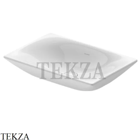 Duravit Viu Раковина накладная, без перелива 2358600000, белый глянец